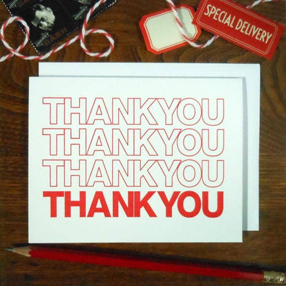 Thank You Card (6 Pack W/ Envelopes)