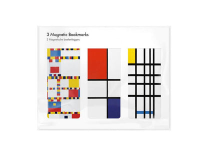 Set of 3, Magnetic bookmark, Mondrian