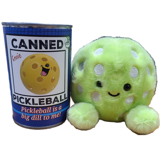 Canned Pickleball | Stuffed Sports Plush in a Can w/Jokes