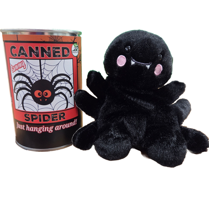 Canned Halloween Spider | Stuffed Plush | Funny Jokes in Can
