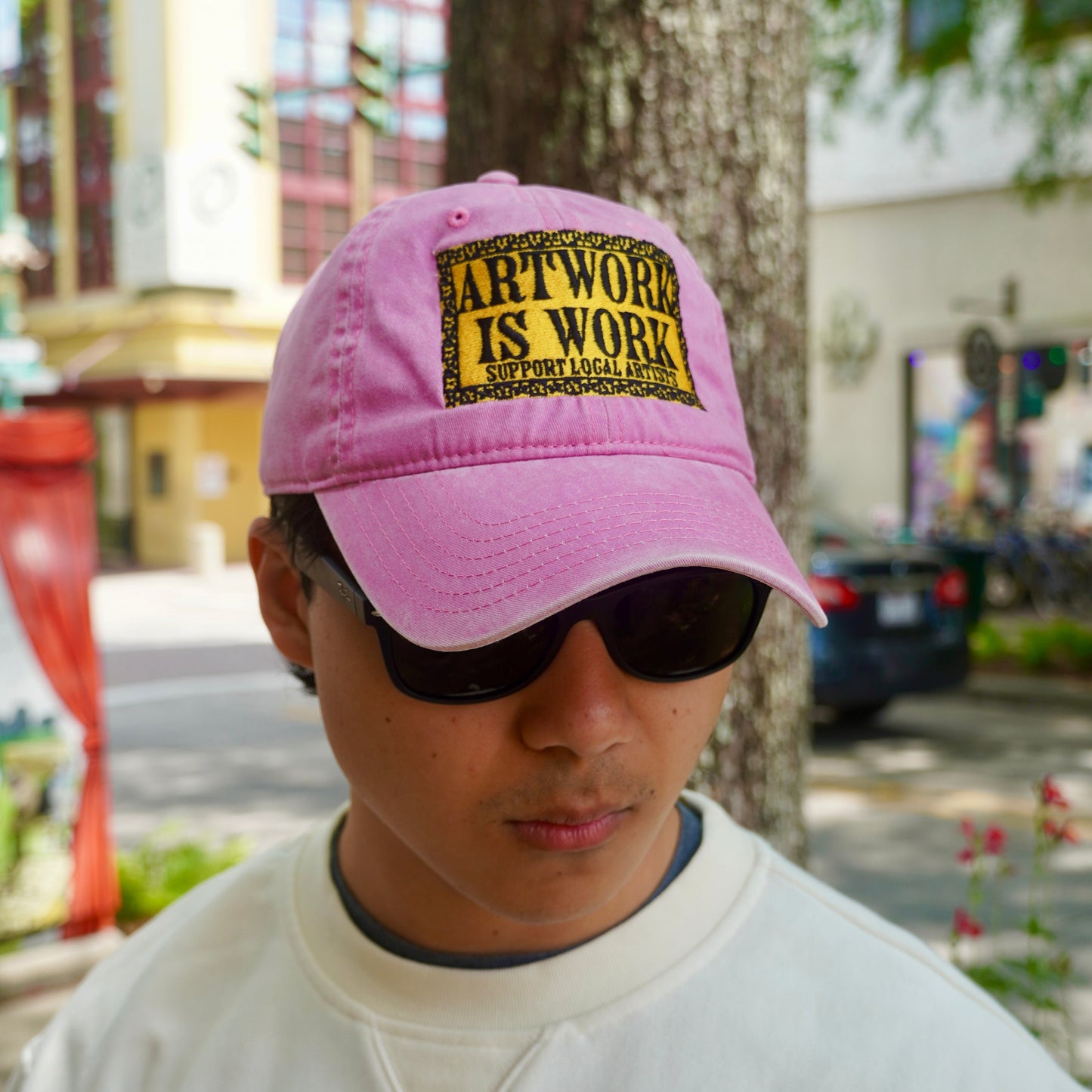 Artwork Is Work Embroidered Hat