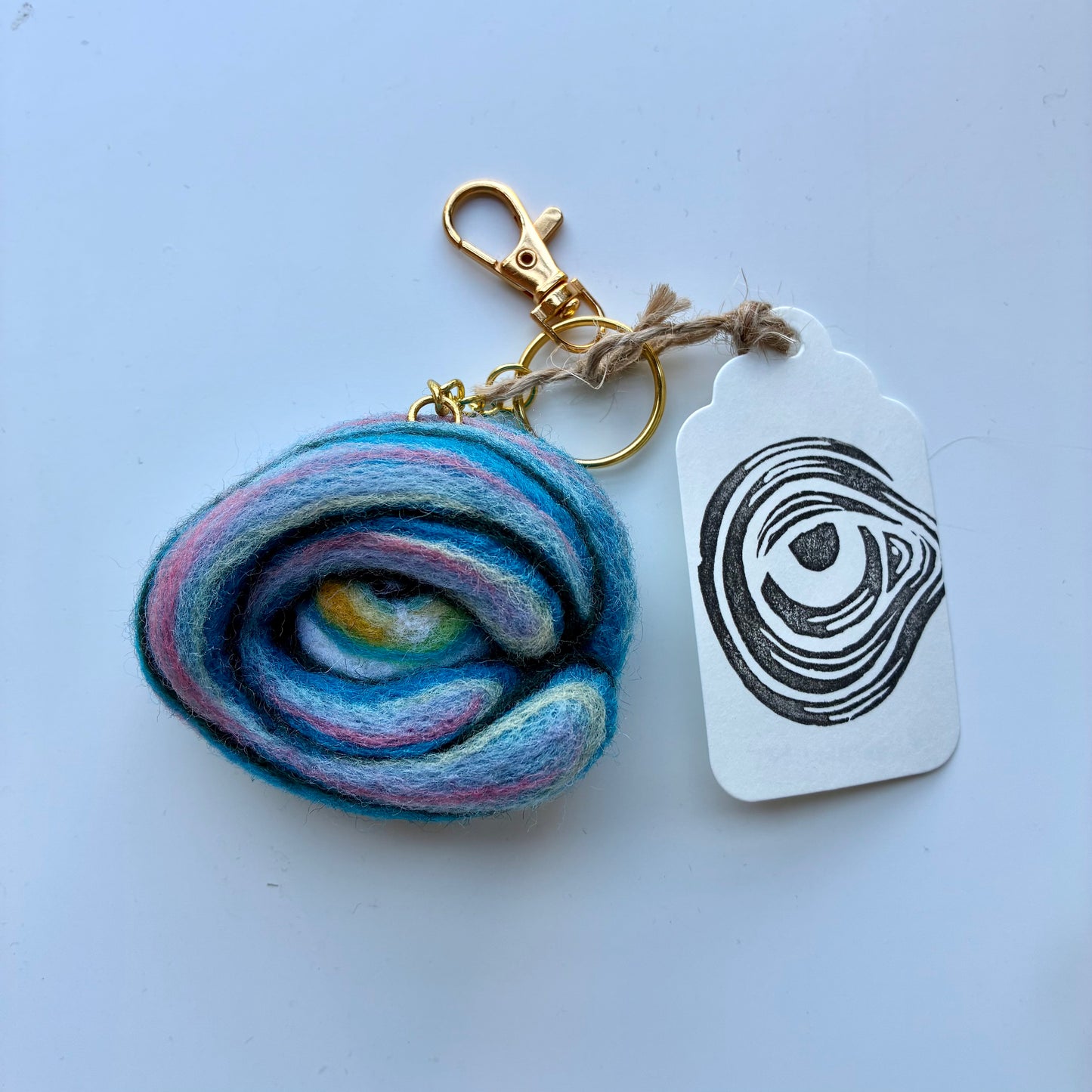 Felted Eye Keychains