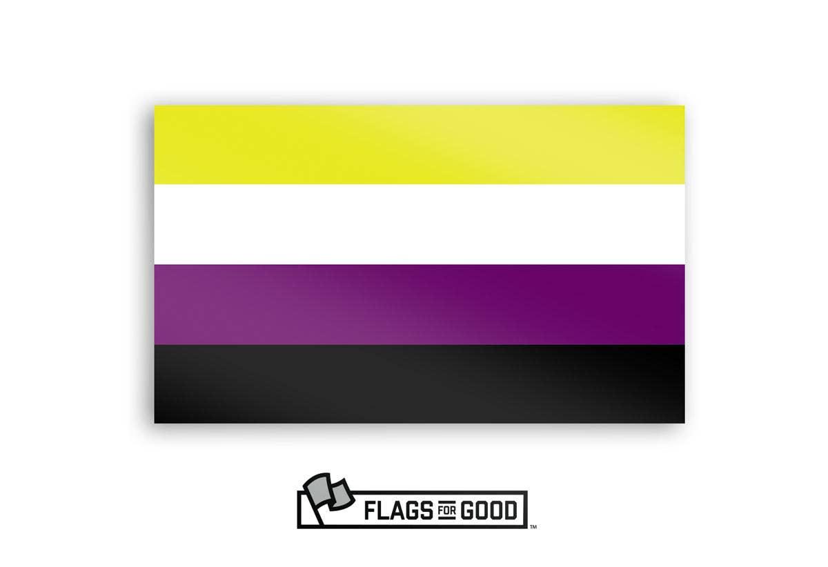 Nonbinary Pride Flag Sticker