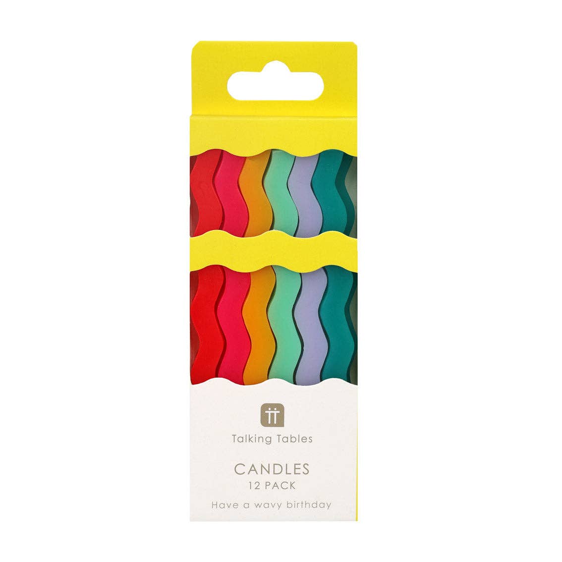 Wavy Tall Birthday Candle - 12 Pack