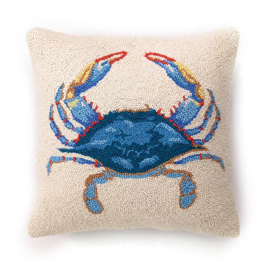 Blue Crab Hook Pillow