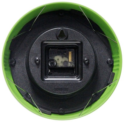 Retro Round Green Indoor Wall Clock 9.5 Inch