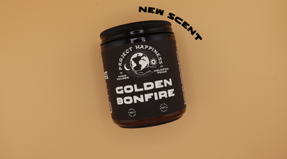 Golden Bonfire Soy Candle | Galentines Gift - 8oz