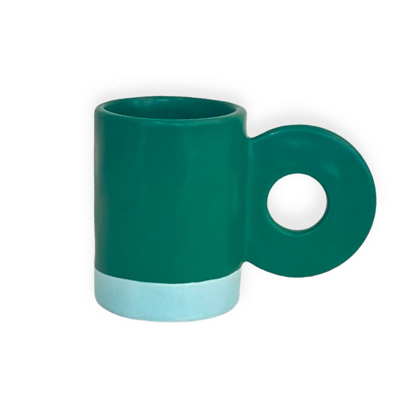 GREEN CERAMIC MUG HF