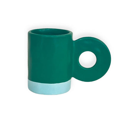 GREEN CERAMIC MUG HF