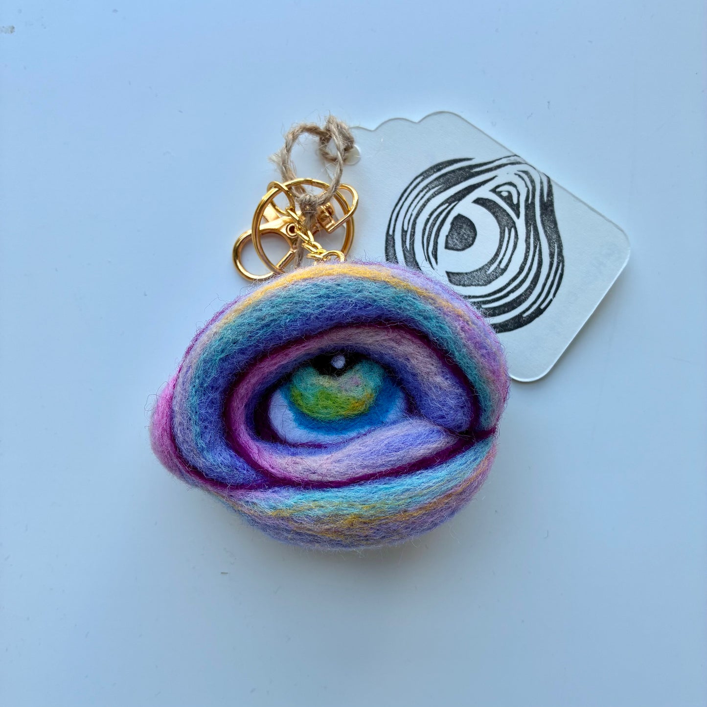Felted Eye Keychains