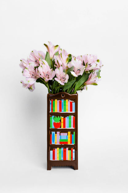 Ceramic Vase, Bookshelf