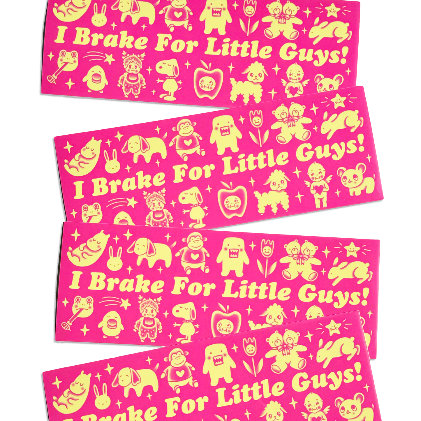 "I Brake For Little Guys!" Bumper Sticker