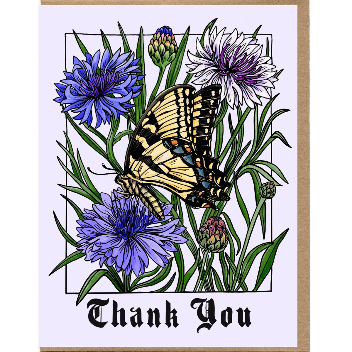 Thank You Butterfly Card