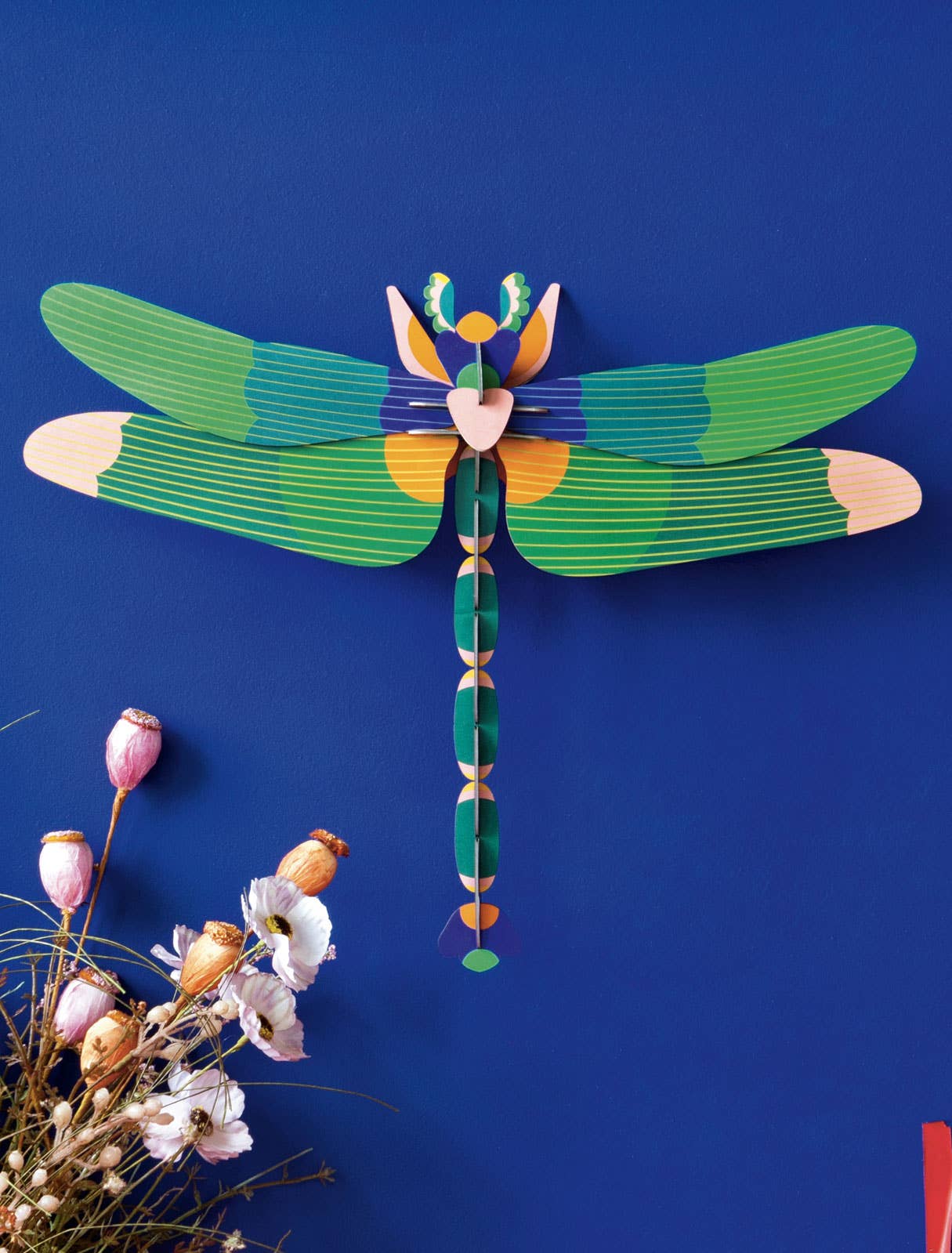 3D Wall Art - Dragonfly - Giant Green Dragonfly