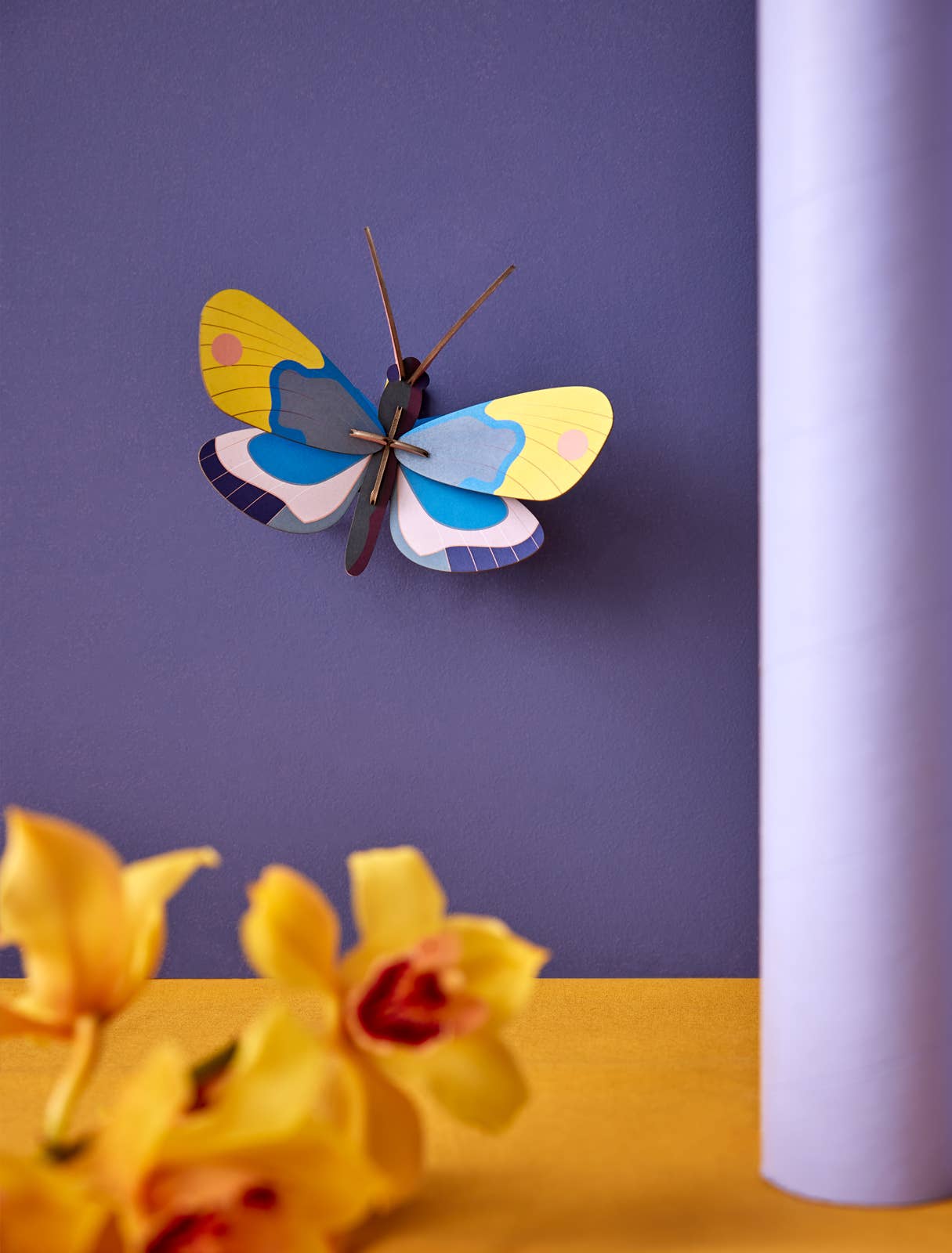 3D Wall Art - Butterfly - Yellow Monarch Butterfly