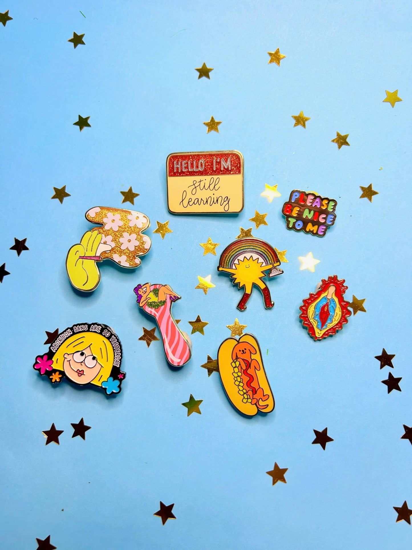 Walking On Sunshine Enamel Pin