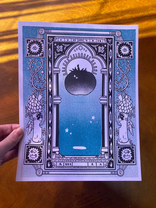 Holy Tomato Riso Print