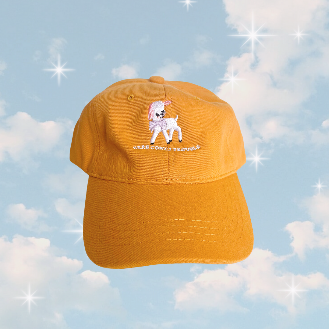 Here Comes Trouble Baseball Dad Hat