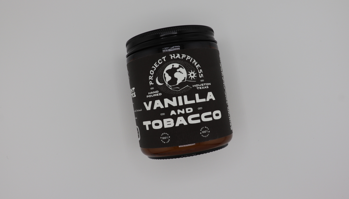 Vanilla and Tobacco Soy Candle - 8oz