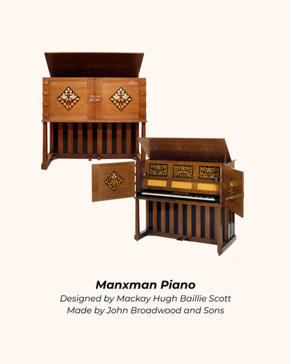 Manxman Piano Earrings