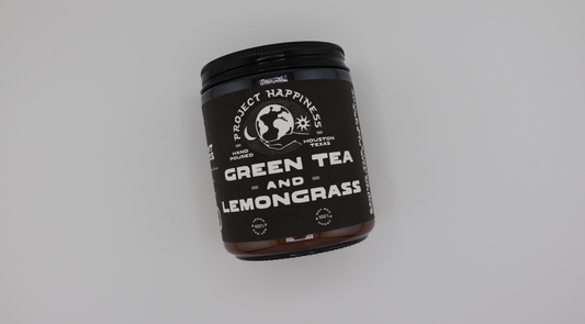 Green Tea and Lemongrass Soy Candle - 8oz | Citrus Scent