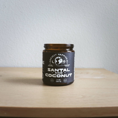 Santal and Coconut Soy Candle - 8oz | Valentine's Day