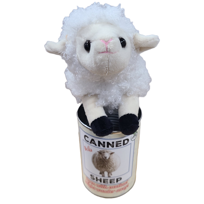 Canned Sheep Stuffed Farm Animal Plush w/Jokes | Unique Gift