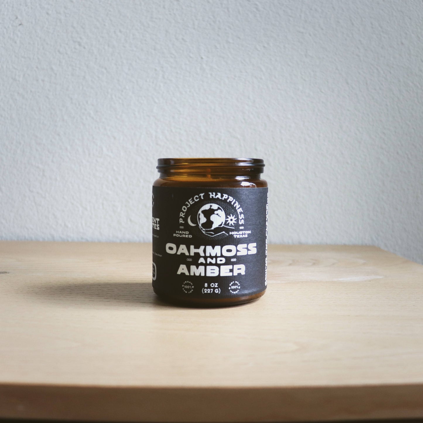 Oakmoss and Amber Soy Candle - 8oz | Valentine's Scent