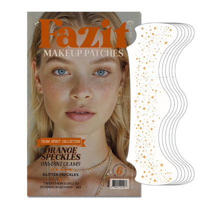 Orange Spirit Speckles Makeup Patches - Team Spirit Collection