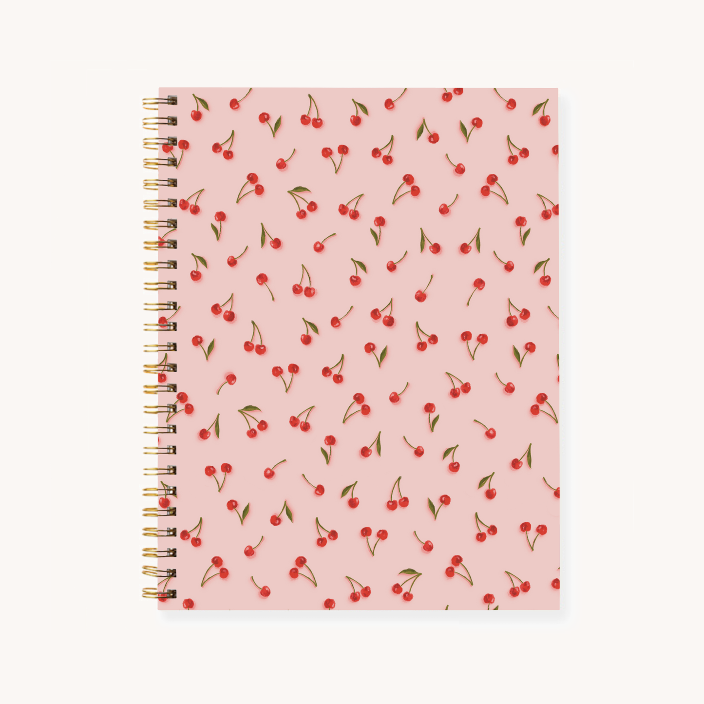Floral 7x9 Hardcover Spiral Notebook