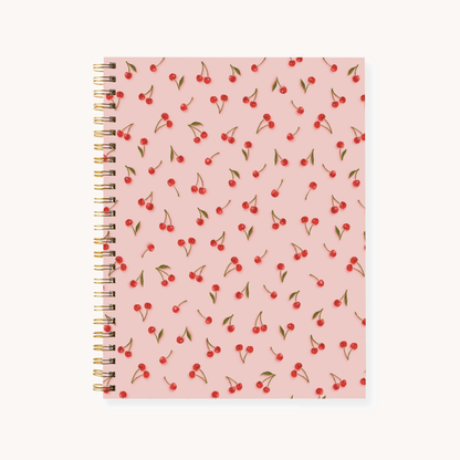 Floral 7x9 Hardcover Spiral Notebook