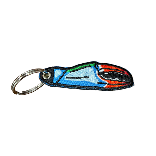 Crab Claw Embroidered Keychain