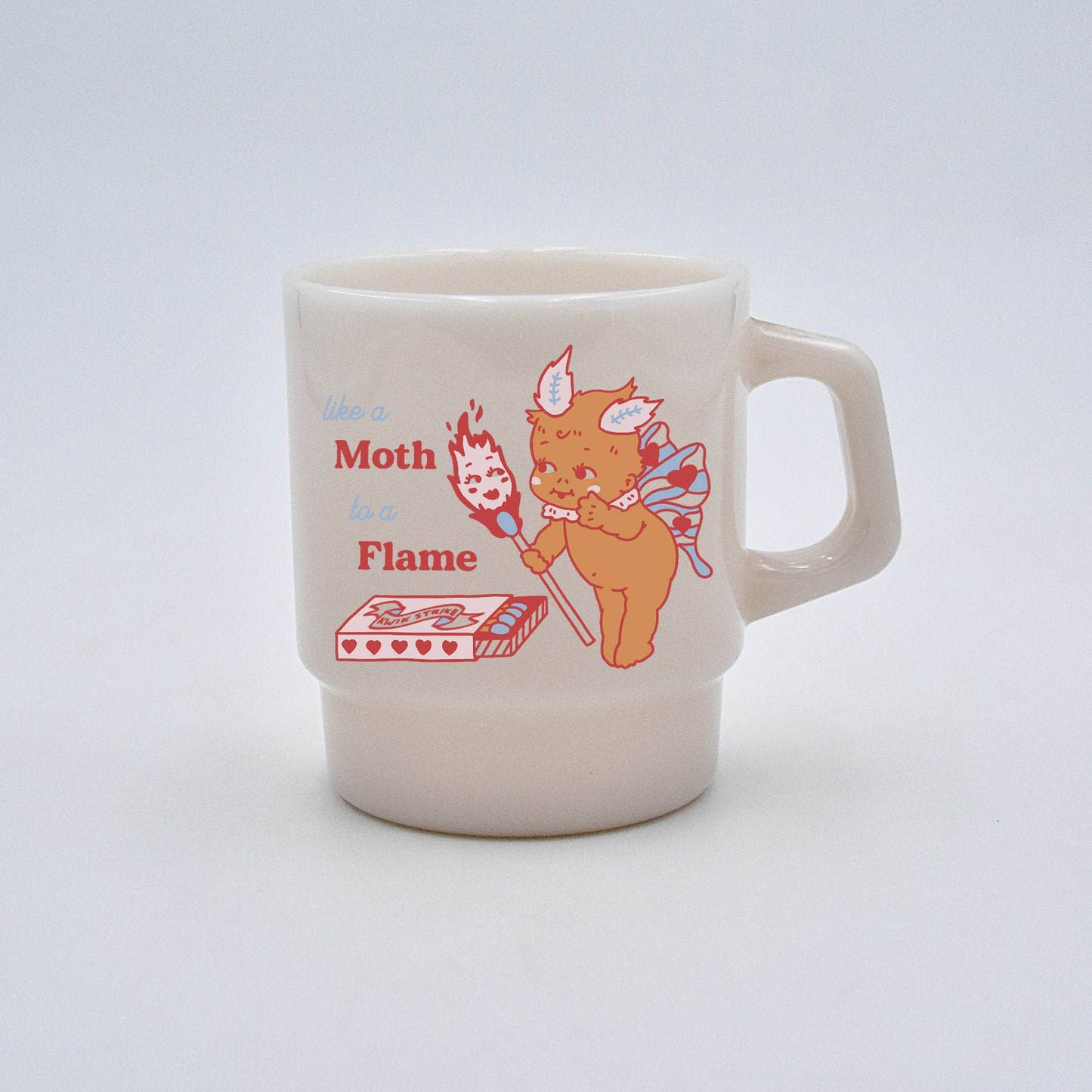 "Moth to a Flame" Vintage Diner Glass