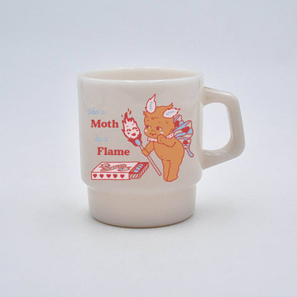 "Moth to a Flame" Vintage Diner Glass