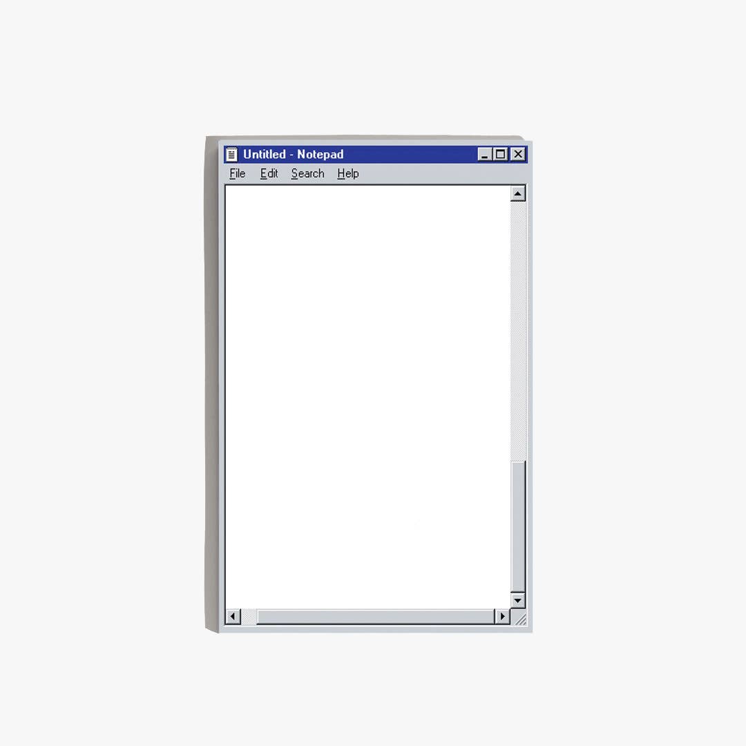 '95 Vintage Styled Notepad