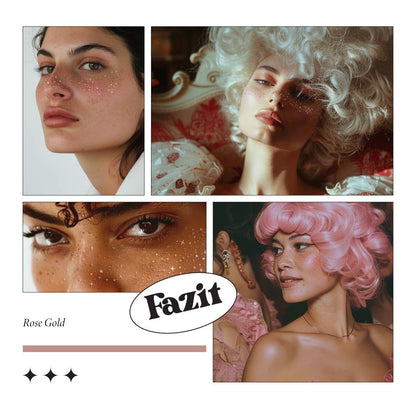 Rose Gold Stardust Speckles Makeup Patches