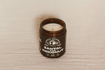 Santal and Coconut Soy Candle - 8oz | Valentine's Day