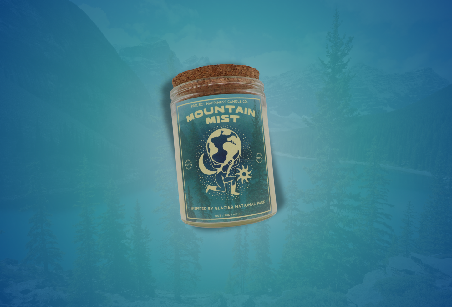 Mountain Mist Soy Candle - Glacier National Park 11oz