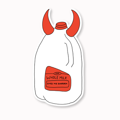 Devil Whole Milk Sticker