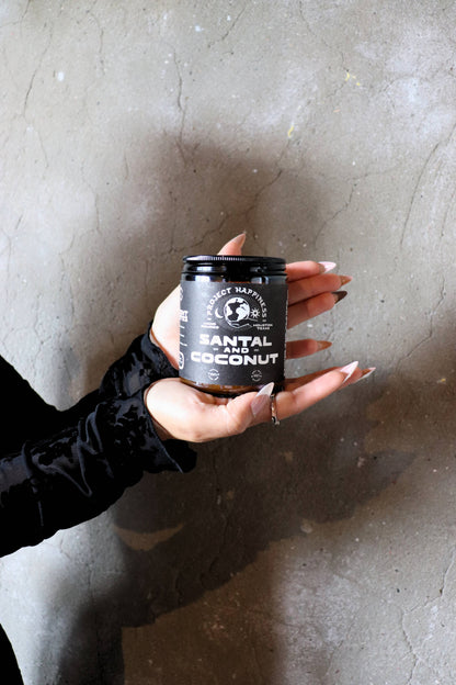Santal and Coconut Soy Candle - 8oz | Valentine's Day