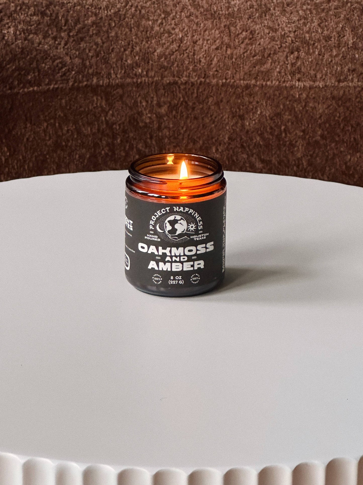 Oakmoss and Amber Soy Candle - 8oz | Valentine's Scent