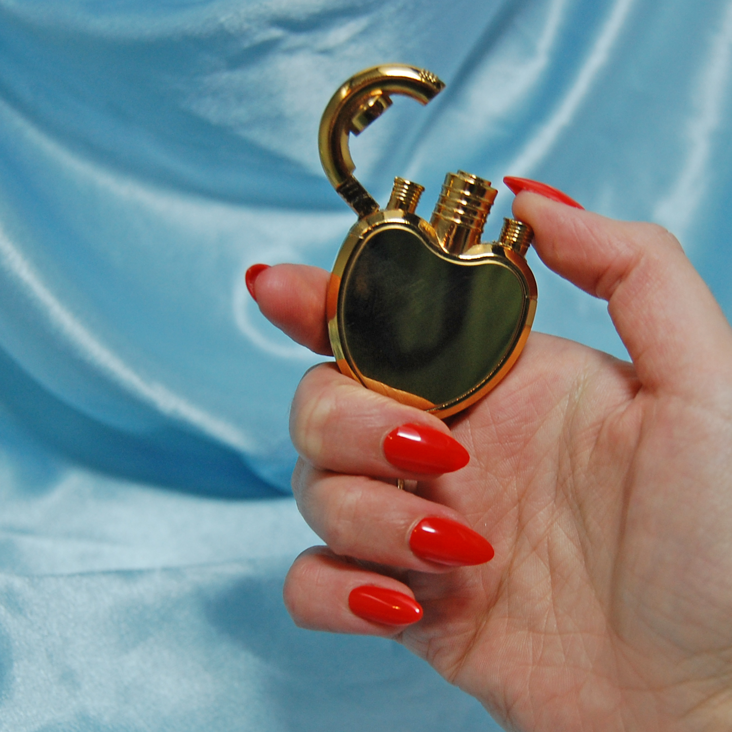 Heart Lock Lighter- Gold