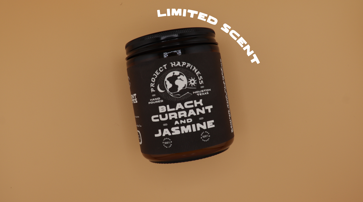Black Currant and Jasmine Soy Candle - 8oz | LIMITED TIME