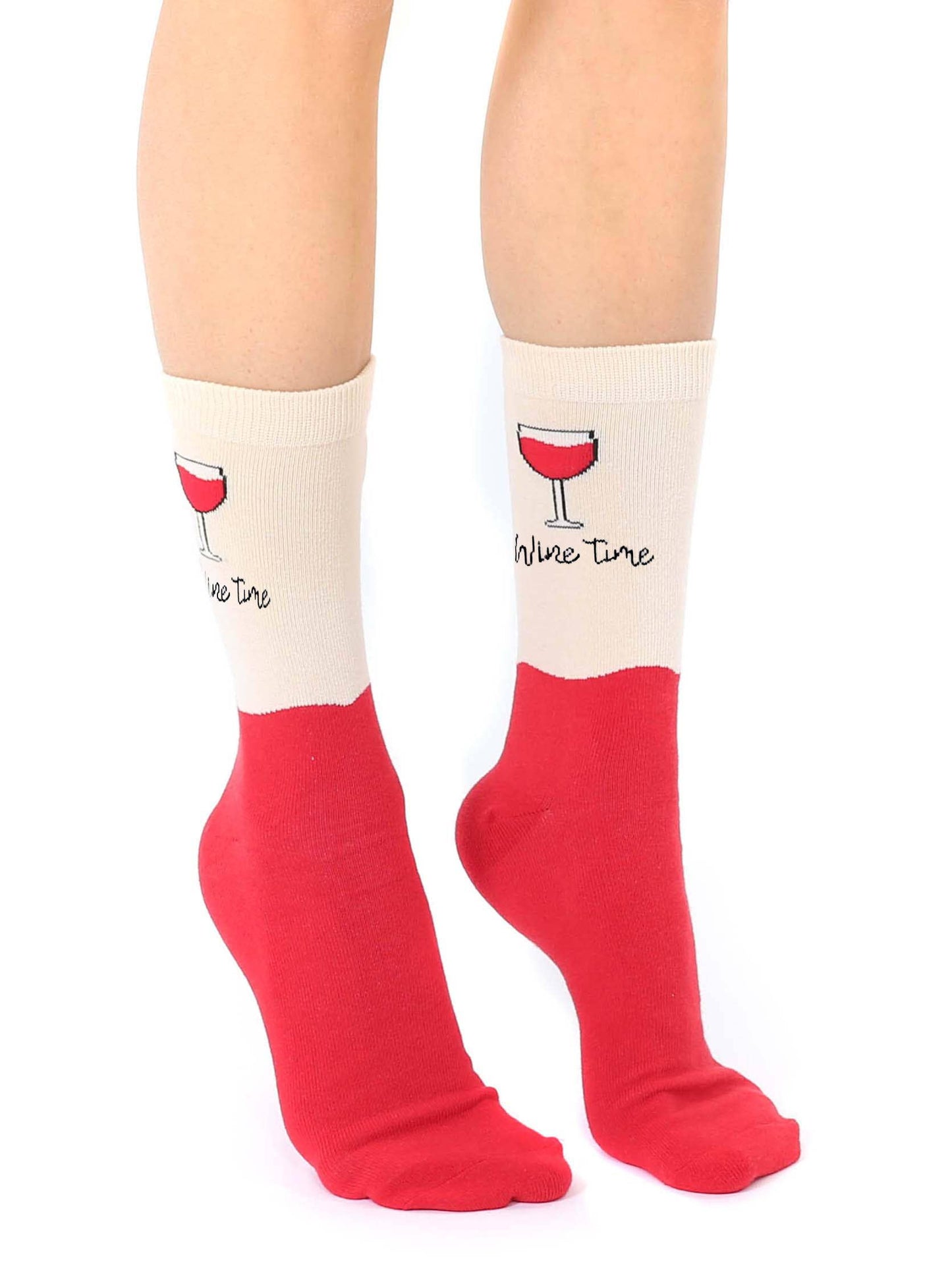 3D Packaged Socks - Wine Glass