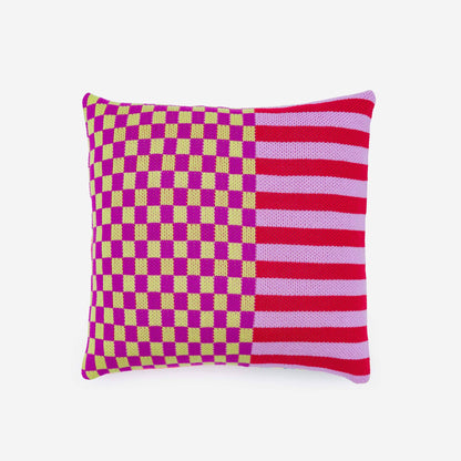 Pattern Patch Pillow Cover