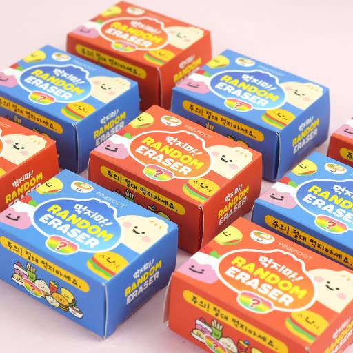 Yummy Snack Miniature Random Eraser Box