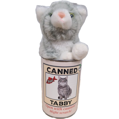 Canned Gray Tabby | Rescue Cat | Eco-Friendly Recycled Gift