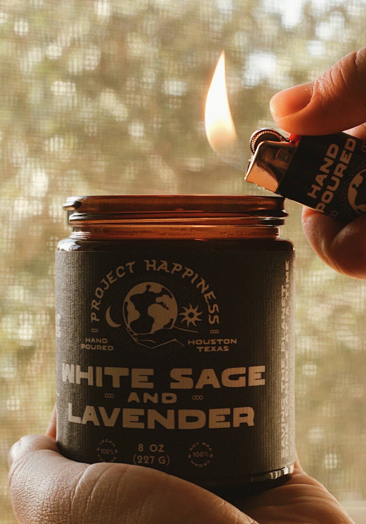 White Sage and Lavender Soy Candle - 8oz