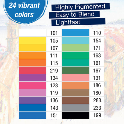 Artist's Oil Pastels, Set of 24