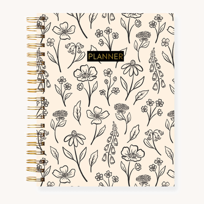 Floral Undated Planner